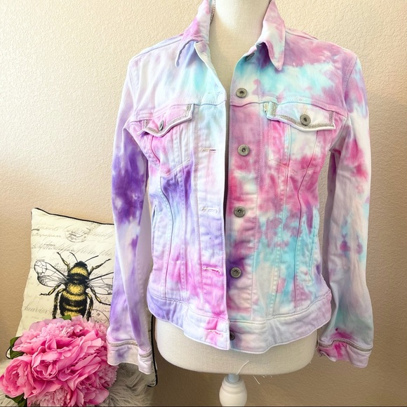 Levi’s Tie Dye Denim Jacket small - Picture 2 of 7